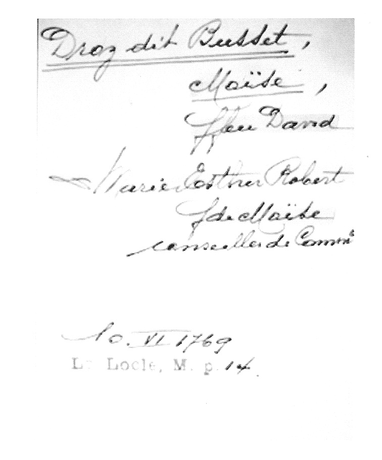 Mariage Moyse/Marie-Esther